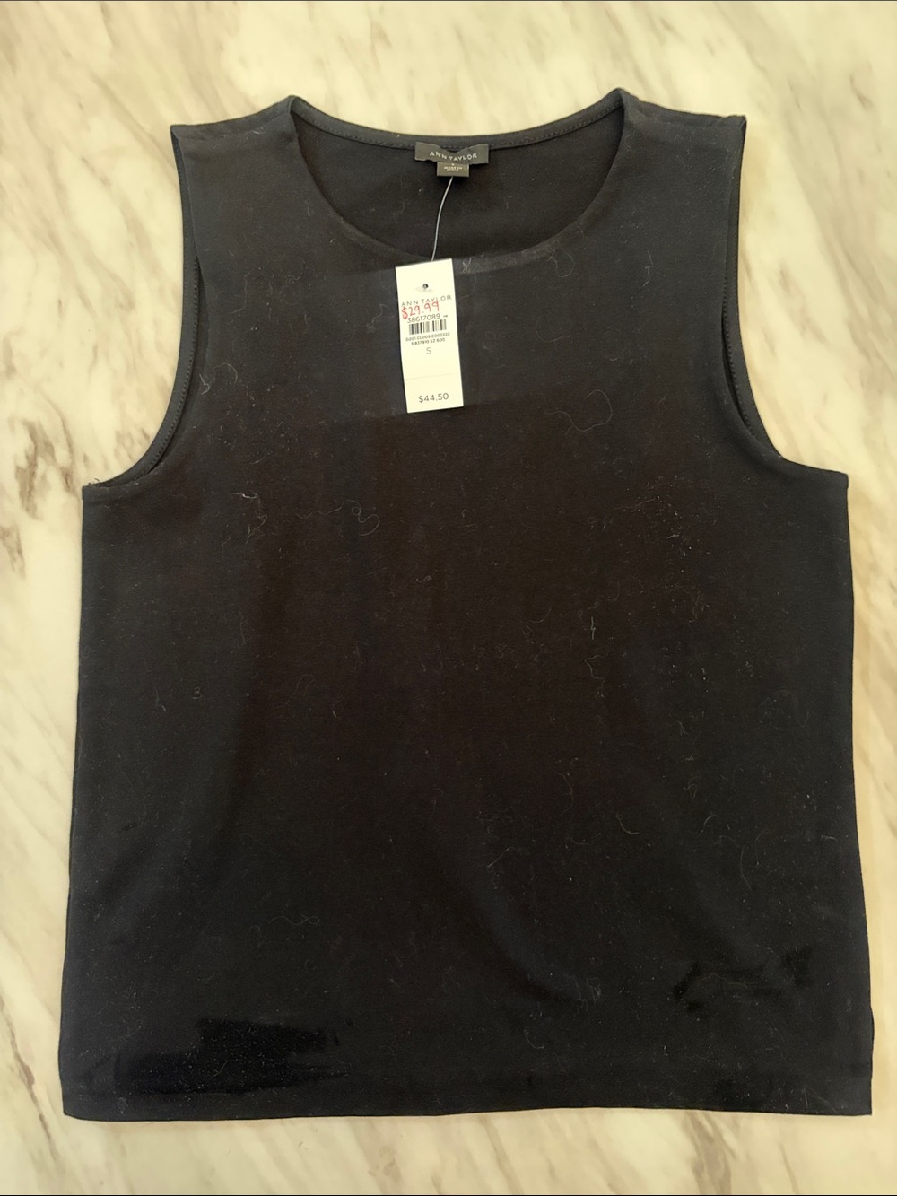 Ann Taylor Black Sleeveless Knit Tank